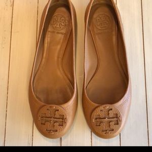 Tory Burch Leather flat ballet shoe